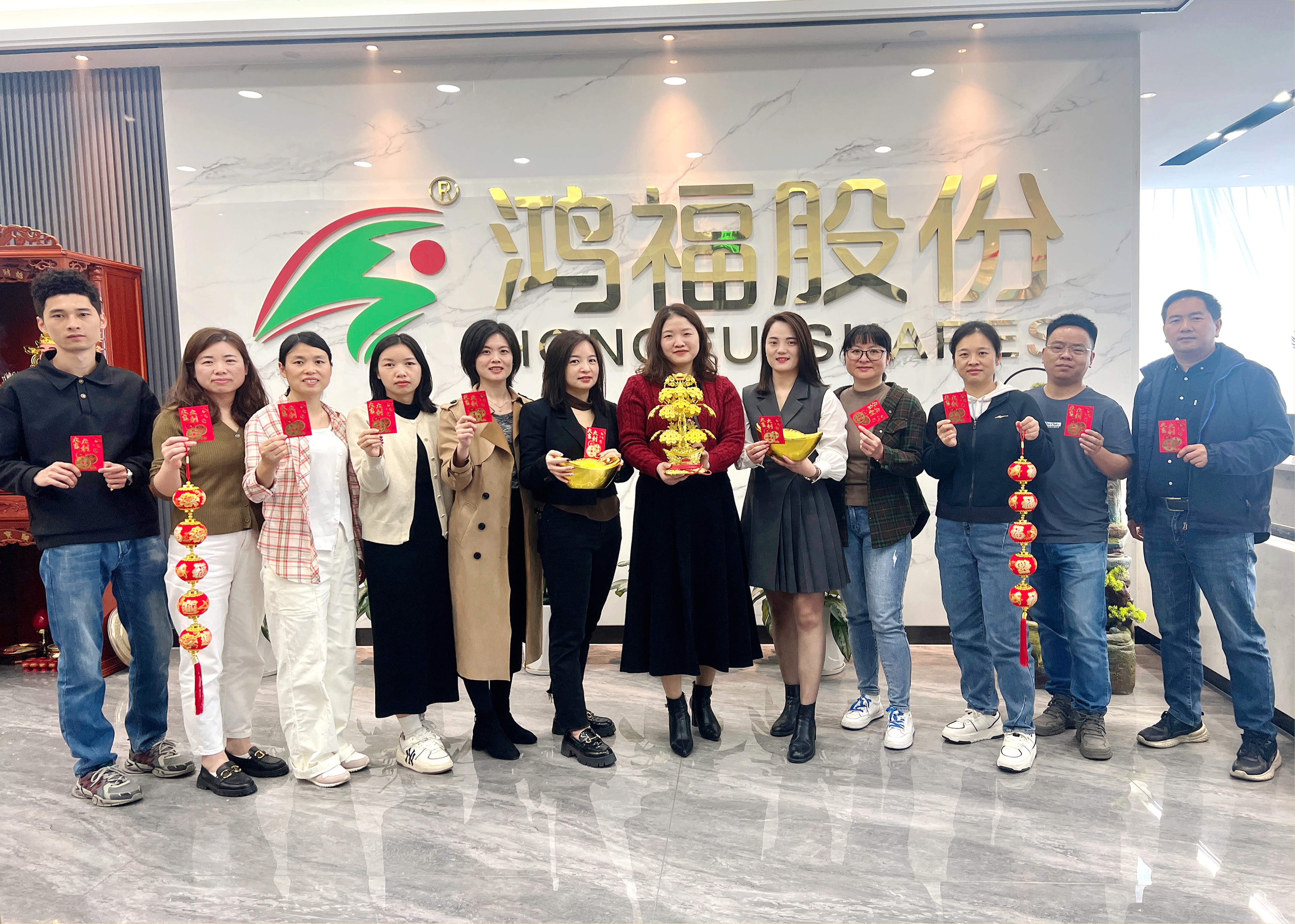 鞭炮齐声响，喜迎开门红！热烈祝贺鸿福股份开工仪式圆满礼成